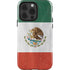 Mexico Flag Distressed iPhone 14 Pro Impact Case
